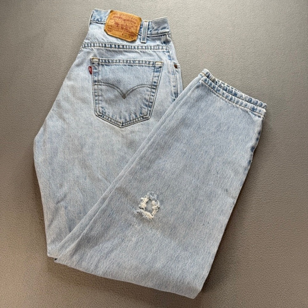 Levis 560 Comfort Fit Jeans Relaxed Tapered 34x34 (FIT 32x32) Distressed Vintage